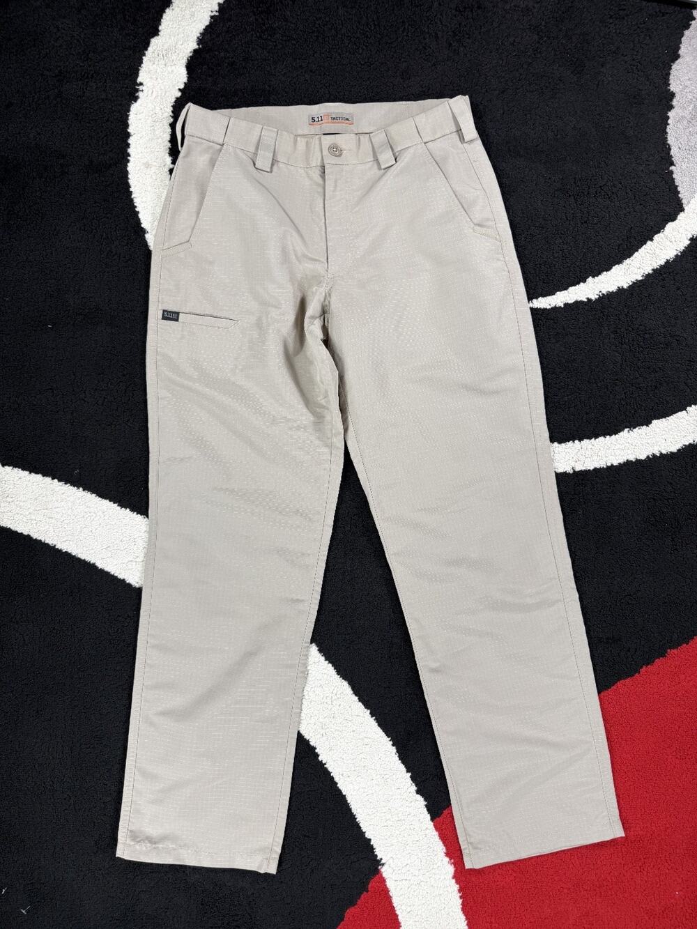 5.11 Tactical Men's Pants Size 32x32 Khaki Tan Ripstop Outdoor Casual Workwear